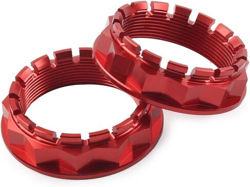 GZYF Aluminium Pair Motorcycle Rear Wheel Axle Nut Replacement for Ducati V4 1098 1198 1199 1299 (All Series) All Years, Red in Saudi Arabia