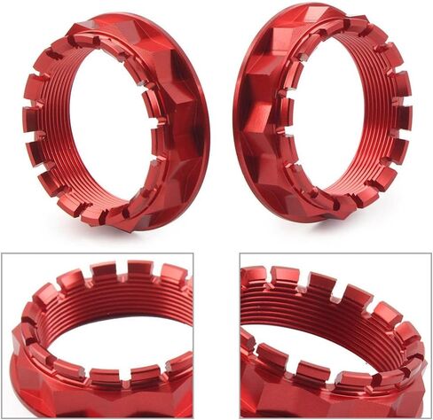GZYF Aluminium Pair Motorcycle Rear Wheel Axle Nut Replacement for Ducati V4 1098 1198 1199 1299 (All Series) All Years, Red in Saudi Arabia