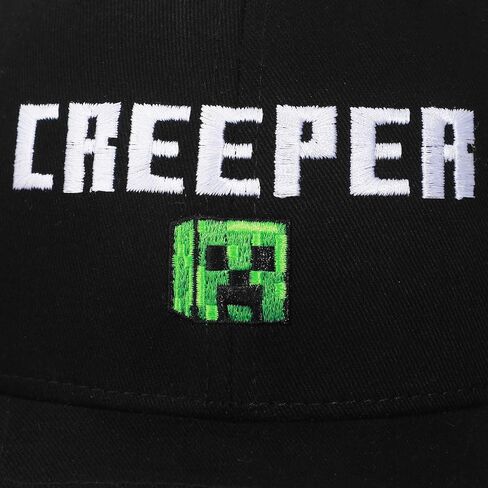 Minecraft Creeper Adult Black Traditional Adjustable Hat in Saudi Arabia