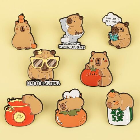 Cute Enamel Pins, Funny Backpack Pins for Jacket Coat Hat Bags Accessories, Unique Novelty Pins for Women Men Gift in Saudi Arabia