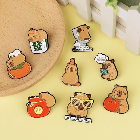 Cute Enamel Pins, Funny Backpack Pins for Jacket Coat Hat Bags Accessories, Unique Novelty Pins for Women Men Gift in Saudi Arabia