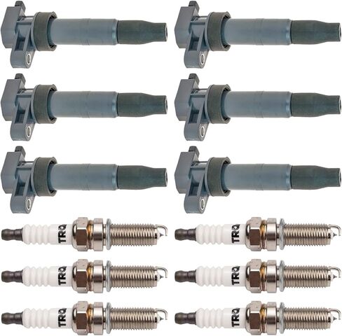 TRQ Ignition Kit Ignition Coil Spark Plugs Compatible with 10-19 Hyundai 11-17 Kia in Saudi Arabia
