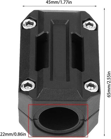 Crash Bar Protectors,3 Pair Universal Motorcycle Bumper Blocks Engine Guard Bumper Block Decor 22, 25, 28mm Fit For R1200GS R1150GS, Black in Saudi Arabia