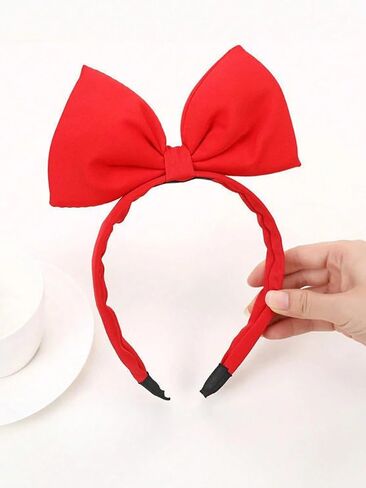 Huachi Black Bow Headband for Women Girls, Cute Big Bow Headbands Cosplay Costume Hair Accessories, Halloween Christmas Festivals Headdress Headpiece Adults Party Decoration in Saudi Arabia