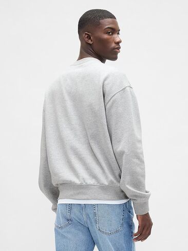 GAP Men's Logo Crewneck Fleece Sweatshirt in Kuwait