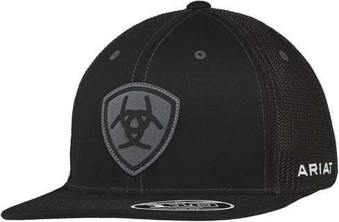 Ariat Men's Flexfit 110 Snap Back Cap with Suede/Rubber Shield Logo in Saudi Arabia