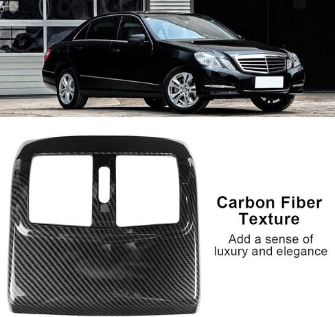Acouto for w212, for w212 Carbon Fiber- Interior Decoration A/C Vent Frame,Rear Air Outlet Frame Cover Carbon Fiber Vent Trim Fits for E Class W212 2012-2015 in Saudi Arabia