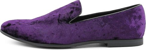 Amali Hauser2 - Men's Slippers - Mens Loafers - Designer Shoes for Men - Crushed Velvet, Luxurious, Mens Casual Shoes - Mens Slip On Shoes- Tuxedo Shoes in Kuwait