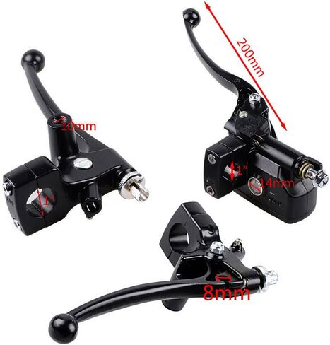 Astra Depot Motorcycle Left Clutch Lever + Right Hydraulic Brake Master Cylinder for Harley 1" (25mm) Handlebar in Saudi Arabia