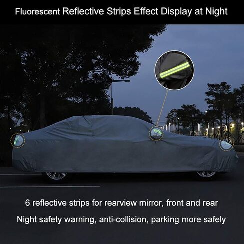 Car Cover Compatible with BMW M4 Competition Coupe (G82) / Convertible (G83), All Weather Waterproof Breathable Car Covers with Windproof Straps Car Tarp with Reflective Strips in Saudi Arabia