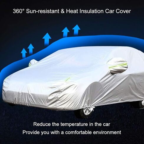 Car Cover Compatible with BMW M4 Competition Coupe (G82) / Convertible (G83), All Weather Waterproof Breathable Car Covers with Windproof Straps Car Tarp with Reflective Strips in Saudi Arabia