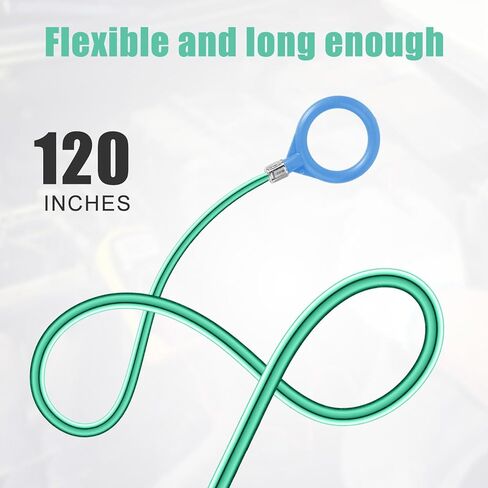 أداة تنظيف فتحة السقف، منظفات أنبوبية طويلة 118 بوصة مع فرشاة تنظيف الأنابيب، والقفازات، والمحقنة، وخرطوم الحقنة، لممسحة السيارة وفتحة تصريف صندوق السيارة in Kuwait