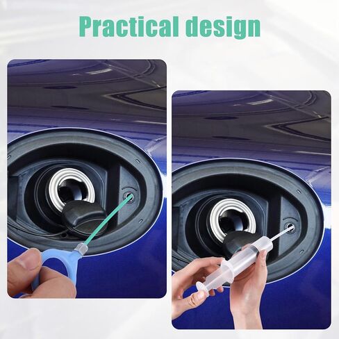 أداة تنظيف فتحة السقف، منظفات أنبوبية طويلة 118 بوصة مع فرشاة تنظيف الأنابيب، والقفازات، والمحقنة، وخرطوم الحقنة، لممسحة السيارة وفتحة تصريف صندوق السيارة in Kuwait