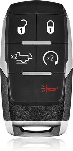 Replacement for 2019 2020 2021 2022 2023 Dodge Ram Pickup 2500 3500 4500 5500 Key Fob Remote Control GQ4-76T 5 Buttons 433MHz in Saudi Arabia
