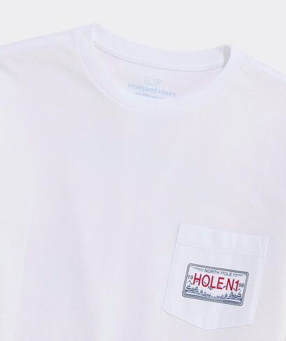 تي شيرت Vineyard Vines الرجالي Best Christmas من Par طويل الأكمام بجيب in Kuwait