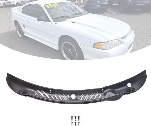 لوحة غطاء شبكة ممسحة الزجاج الأمامي بفتحة تهوية متوافقة مع 1994-1998 Ford Mustang Cobra in Kuwait