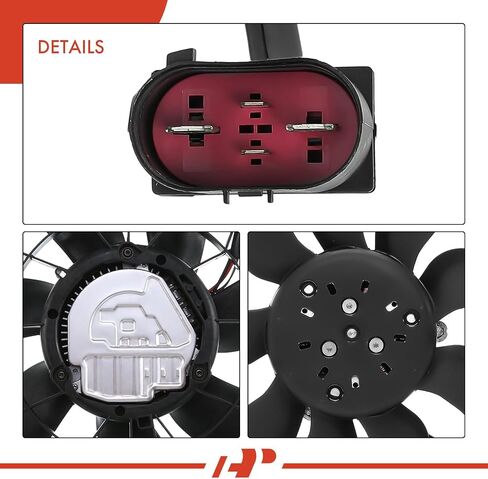 A-Premium Engine Radiator Cooling Fan Assembly with Brushless Motor Compatible with Select Porsche Models - 911 2012-2016, Boxster 2013-2016, Cayman 2014-2016 - Replace# 99162493901, 99162493902 in Saudi Arabia
