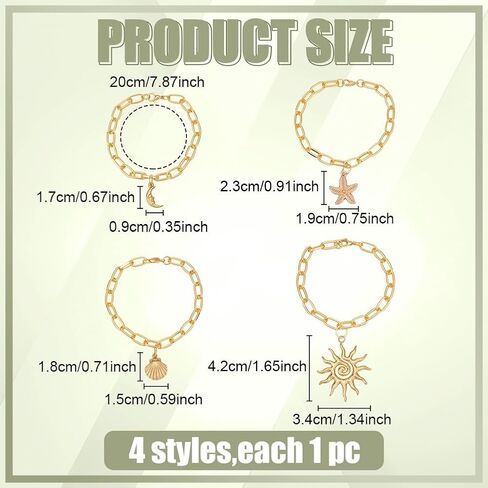 WEBEEDY 4 Styles Steering Wheel Charm Gold Auto Hanging Pendant with Starfish Shell Sun Moon Charm Boho Adjustable Steering Wheel Hanging Accessories for Men Women Home Wall Decoration Unique Gift in Saudi Arabia