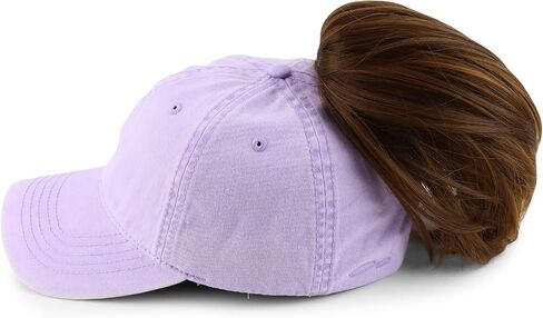 Trendy Apparel Shop Women's Pigment Dyed Baseball Cap with Patterned Undervisor in Saudi Arabia