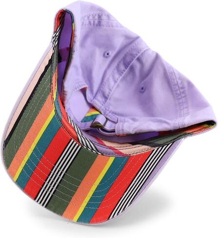 Trendy Apparel Shop Women's Pigment Dyed Baseball Cap with Patterned Undervisor in Saudi Arabia
