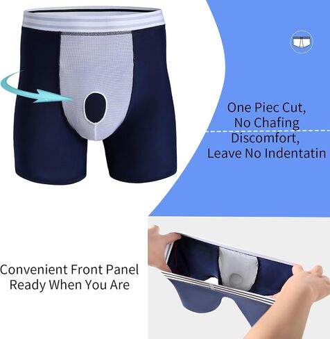 Men's Boxer Briefs - Moisture Wicking & No Ride Up, Ultra Soft Breathable Underwear,Athletic,3 Pack in Saudi Arabia