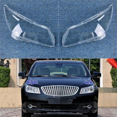 غطاء المصباح الأمامي للسيارة متوافق مع Buick Lacrosse 2009 2010 2011 2012 عدسة المصباح الأمامي غطاء عاكس الضوء الشفاف استبدال الزجاج الأصلي (1 قطعة الجانب الأيمن) in Saudi Arabia
