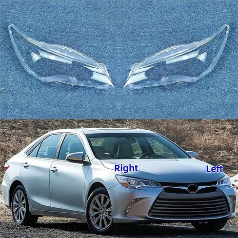 Compatible For Toyota Camry 2015 2016 2017 Car Front Transparent Lampshade Head Light Cover Lamp Shade Headlight Shell Cover(1PCS Left Side) in Saudi Arabia
