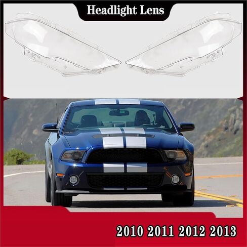 Headlight Cover Headlamp Shell Transparent Lampshade Case Replace Original Lens Compatible For Ford Mustang 2018 2019 2020(A Pair) in Saudi Arabia