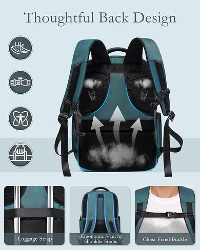 COOLIFE Expandable Suitcase PC ABS TSA Luggage 3 Piece Set Lock Spinner Carry on (Teal blue) in Kuwait