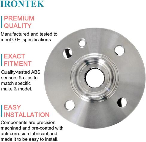 IRONTEK 513309 محور العجلة الأمامية ومجموعة المحمل متوافقة مع Mini Cooper 2007-2015 محمل العجلة والمحور؛ 1 قطعة in Saudi Arabia