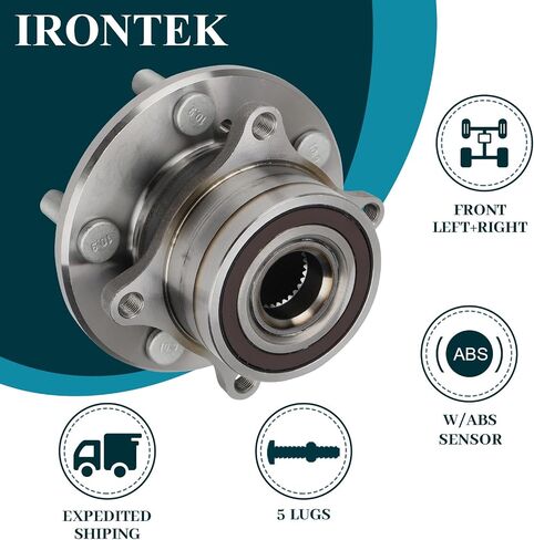 IRONTEK 513267 Front Wheel Hub and Bearing Assembly Compatible for Acura 2007-2013 MDX/ 2010-2013 ZDX, for Honda 2009-2015 Pilot; 5 Lugs W/ABS 1 PCS in Saudi Arabia