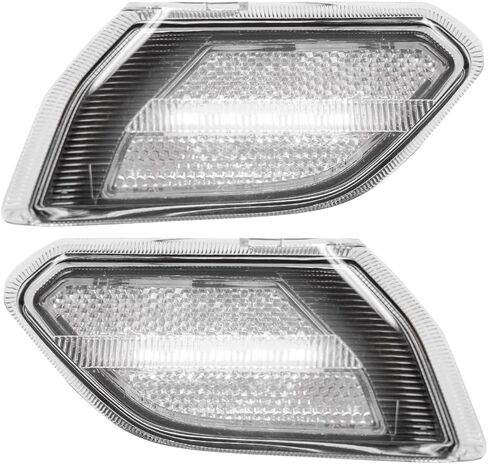 RECON - Fits 18-25 Jeep Wrangler JL & Gladiator Front Fender Ultra Bright Side Marker LED Lights (WHITE LED, CLEAR LENS) in Saudi Arabia