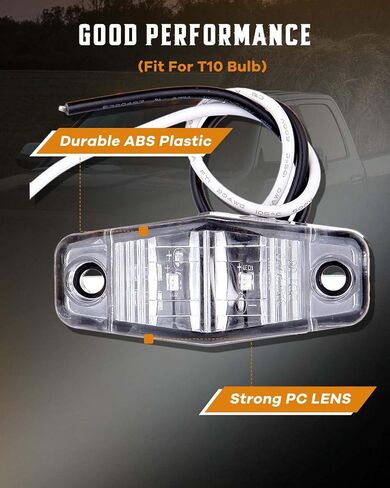 cciyu 4x 2.5 2 LED واضح لين الضوء الأحمر شاحنة مقطورة ضوء الجانب الحاجز ماركر أضواء البيضاوي الأحمر الجانب الحاجز ماركر أضواء مقاوم للماء سطح مختوم شنت لأضواء تحديد التخليص LED الصغيرة in Saudi Arabia