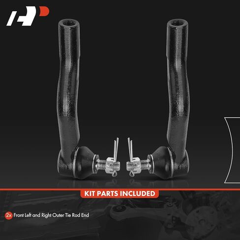 A-Premium 2 x Front Outer Tie Rod Ends, Compatible with Honda Accord Crosstour 2010-2011, Crosstour 2012-2015 in Saudi Arabia