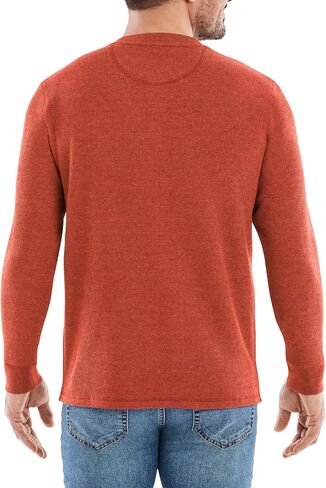 The American Outdoorsman Long-Sleeve Waffle Knit Thermal Henley Shirts with Pocket for Men in Saudi Arabia