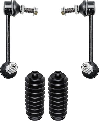 Detroit Axle - 12pc Front Suspension Kit for 1997-2001 Honda CR-V 1998 1999 2000, 2 Lower Ball Joints, 4 Inner & Outer Tie Rods, 4 Front Rear Sway Bar Links, 2 Boots, Replacement in Saudi Arabia