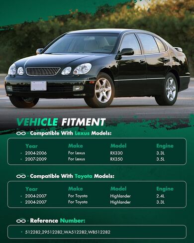 مجموعة محور العجلة تحمل SCITOO ومجموعة محور العجلة تناسب 2004-2006 لكزس RX330 محمل المحور الخلفي الأيسر مع 512282 5 العروات FWD ث/ABS in Saudi Arabia