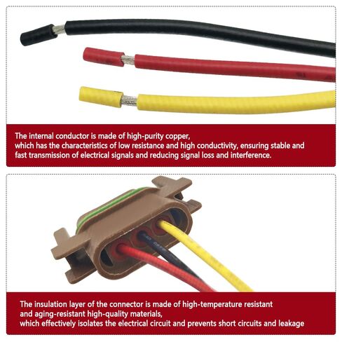 55077120AB Turn Signal Connector Compatible with Dodge Ram 2500 2003-2009, Pigtail Plug Wiring Harness Replace 5303228 55077120AC, Pack of 2 in Kuwait