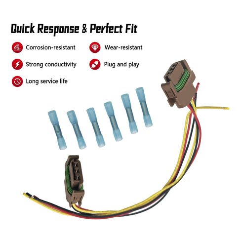 55077120AB Turn Signal Connector Compatible with Dodge Ram 2500 2003-2009, Pigtail Plug Wiring Harness Replace 5303228 55077120AC, Pack of 2 in Kuwait