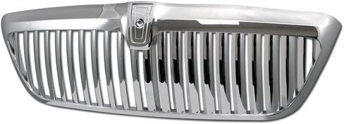 Chrome Vertical Front Hood Bumper Grill Grille Guard ABS Compatible With 98-02 Lincoln Navigator / 2002 Blackwood in Saudi Arabia