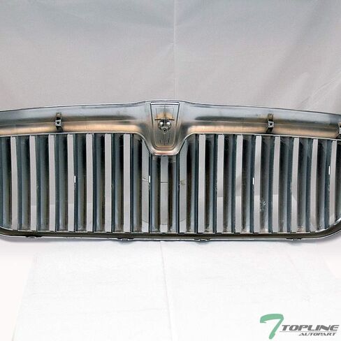 Chrome Vertical Front Hood Bumper Grill Grille Guard ABS Compatible With 98-02 Lincoln Navigator / 2002 Blackwood in Saudi Arabia
