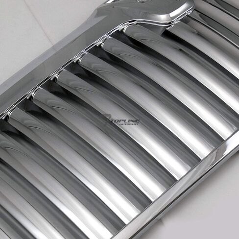 Chrome Vertical Front Hood Bumper Grill Grille Guard ABS Compatible With 98-02 Lincoln Navigator / 2002 Blackwood in Saudi Arabia