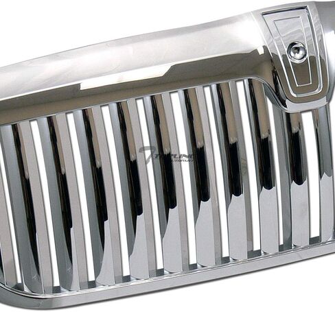 Chrome Vertical Front Hood Bumper Grill Grille Guard ABS Compatible With 98-02 Lincoln Navigator / 2002 Blackwood in Saudi Arabia