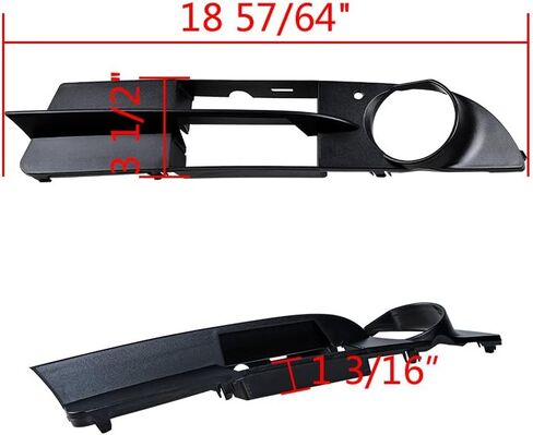 Astra Depot Left Right Front Lower Bumper Fog Light Grille Cover Compatible for 2004-2007 BMW E60 E61 525i 530i 545i 550i 525xi 530xi BM1038109 BM1039109 in Saudi Arabia