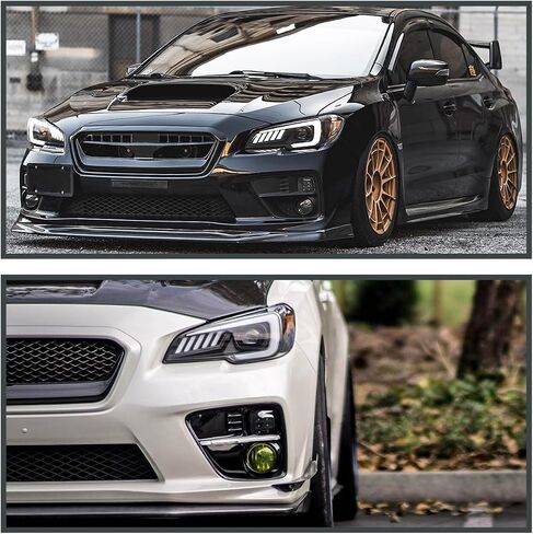 SPEC-D ضبط أضواء LED متسلسلة سوداء متوافقة مع مجموعة زوج 2015-2021 Subaru Impreza WRX/STI، L+R in Kuwait
