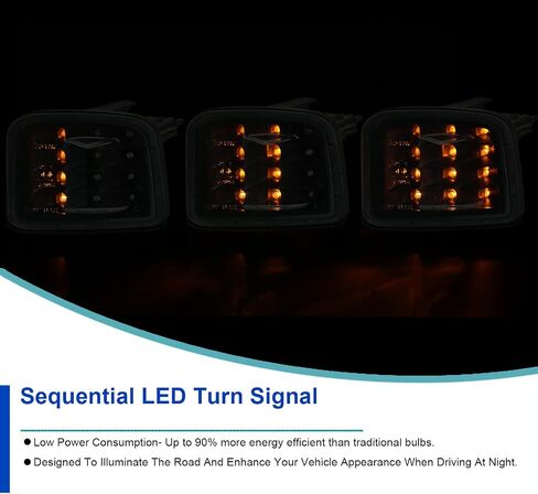 SPEC-D ضبط أضواء LED متسلسلة سوداء متوافقة مع مجموعة زوج 2015-2021 Subaru Impreza WRX/STI، L+R in Kuwait