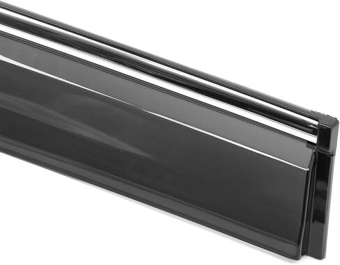 IKON MOTORSPORTS Tape on Window Visors W/Chrome Trim Compatible with 2023-2025 Lexus RX350/RX350h/RX450h+/RX500h, PC Polycarbonate Smoke/Tinted Rain Guards, Side Window Wind Deflectors 4PCS in Saudi Arabia
