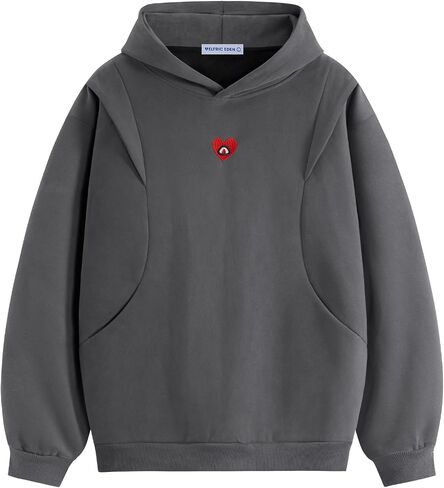 Aelfric Eden Women's Oversized Hoodies Sweatshirt Trendy Long Sleeves Solid Essentials Hoodie Y2k Fall Fashion Outfits in Saudi Arabia