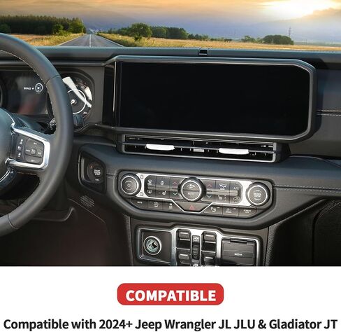 Center Console Air Vent Switch Cover Interior Accessories Compatible with 2024-2025+ Jeep Wrangler JL JLU & Gladiator JT(Red) in Saudi Arabia