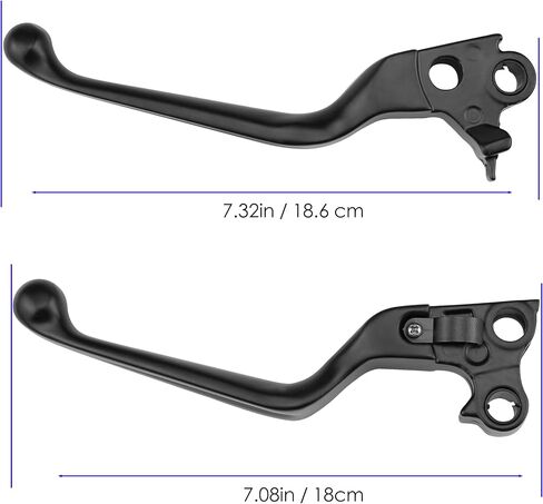 رافعة الفرامل + رافعة القابض لأدوات التحكم اليدوية Harley Sportster XL 1996-2003، Dyna/Touring 1996-2007، Softail 1996-2007 و2011-2014 (كروم) in Saudi Arabia